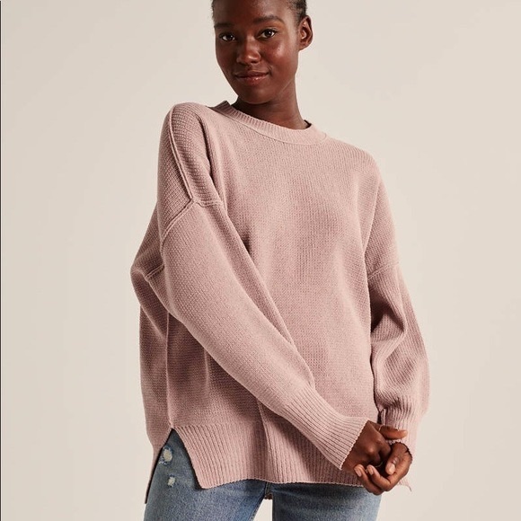 Abercrombie u0026 Fitch | Sweaters | Abercrombie Oversized Chenille Crew Sweater  | Poshmark